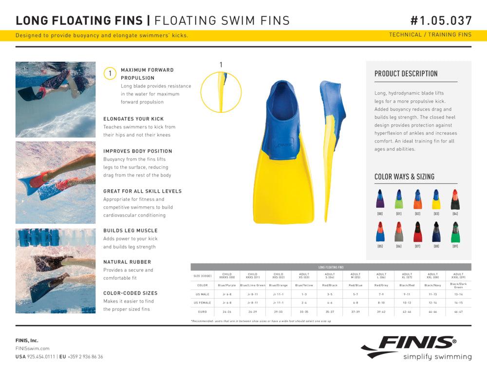 FINIS – Palmes longues flottantes de Finis