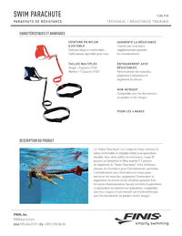 FINIS – Parachute de natation 8’’ – Rouge de Finis