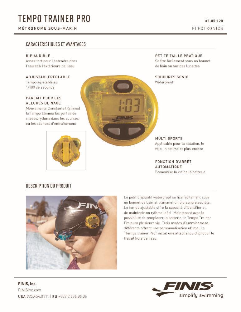 FINIS – TEMPO Trainer PRO – Métronome aquatique de Finis