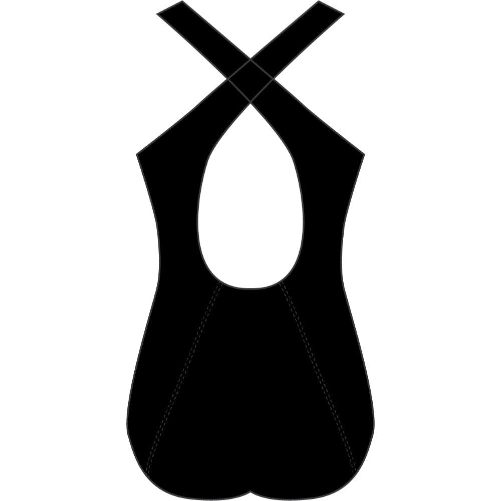 FINZ - Maillot pour femmes - Dos croisé TANK - Noir de Finz