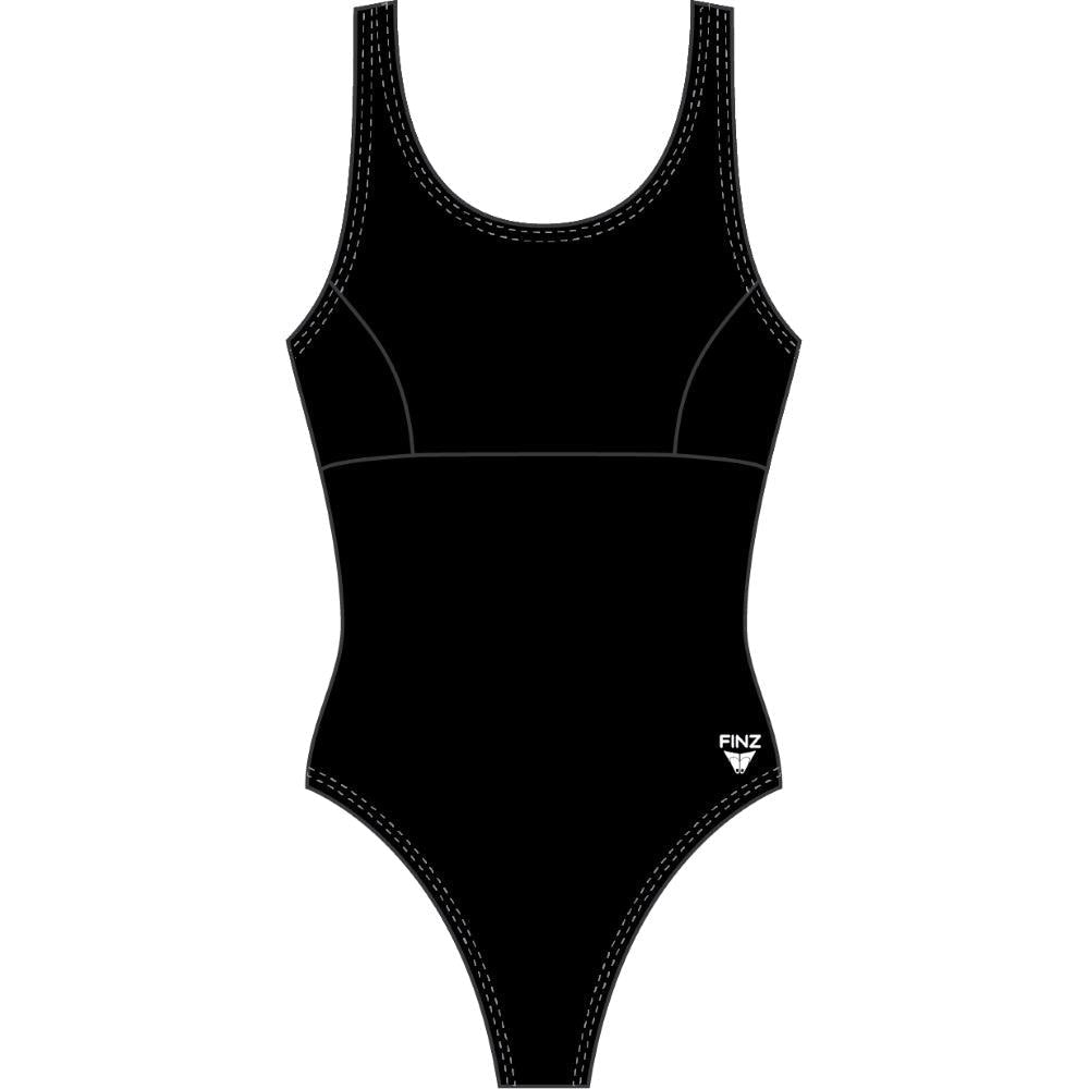 FINZ - Maillot pour femmes - Dos croisé TANK - Noir de Finz