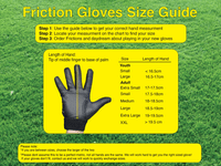 Friction Gloves - Gant de joueur - Discgolf - Main gauche de Friction Gloves