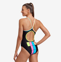 FUNKITA - Diamond Back - One-piece - Maillot d'entraînement pour femmes - Building Blocks de Funkita - Funky