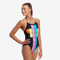 FUNKITA - Diamond Back - One-piece - Maillot d'entraînement pour femmes - Building Blocks de Funkita - Funky