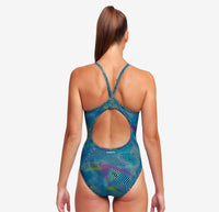 FUNKITA - Diamond Back - One-piece - Maillot d'entraînement pour femmes - Wires Crossed de Funkita - Funky