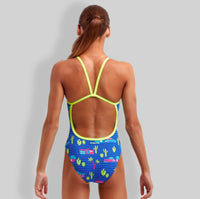 FUNKITA ECO Single Strap - Maillot d'entraînement pour filles - Cadi Shack de Funkita - Funky