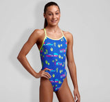 FUNKITA ECO Single Strap - Maillot d'entraînement pour filles - Cadi Shack de Funkita - Funky