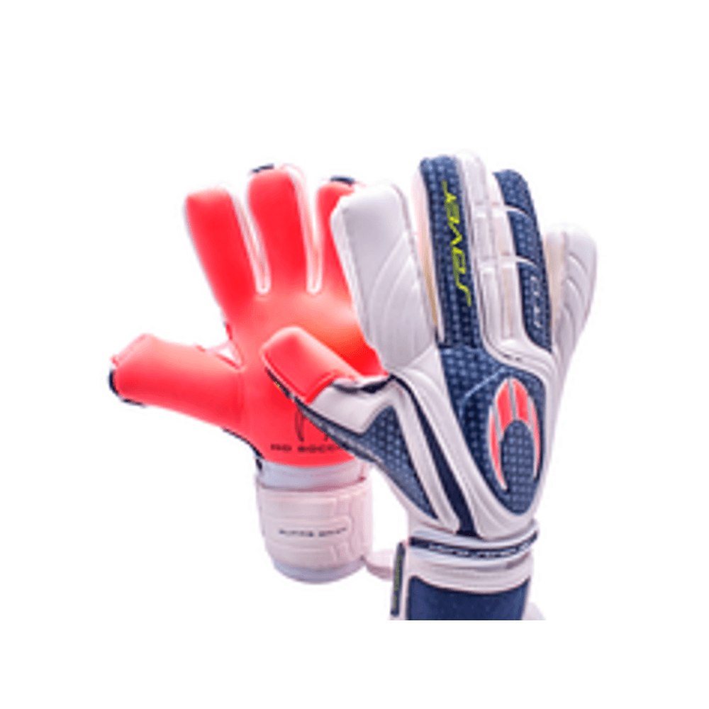 HO Soccer Pro Saver Negative Warning - Gants de gardien - Blanc/Bleu/Rouge de HO Soccer