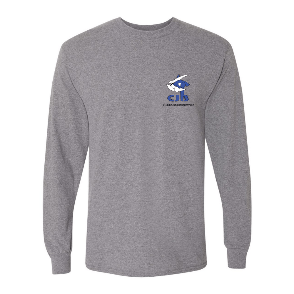 Judo Boucherville - Chandail, type T-Shirt à manches LONGUES - Adulte - Gris de Judo Boucherville