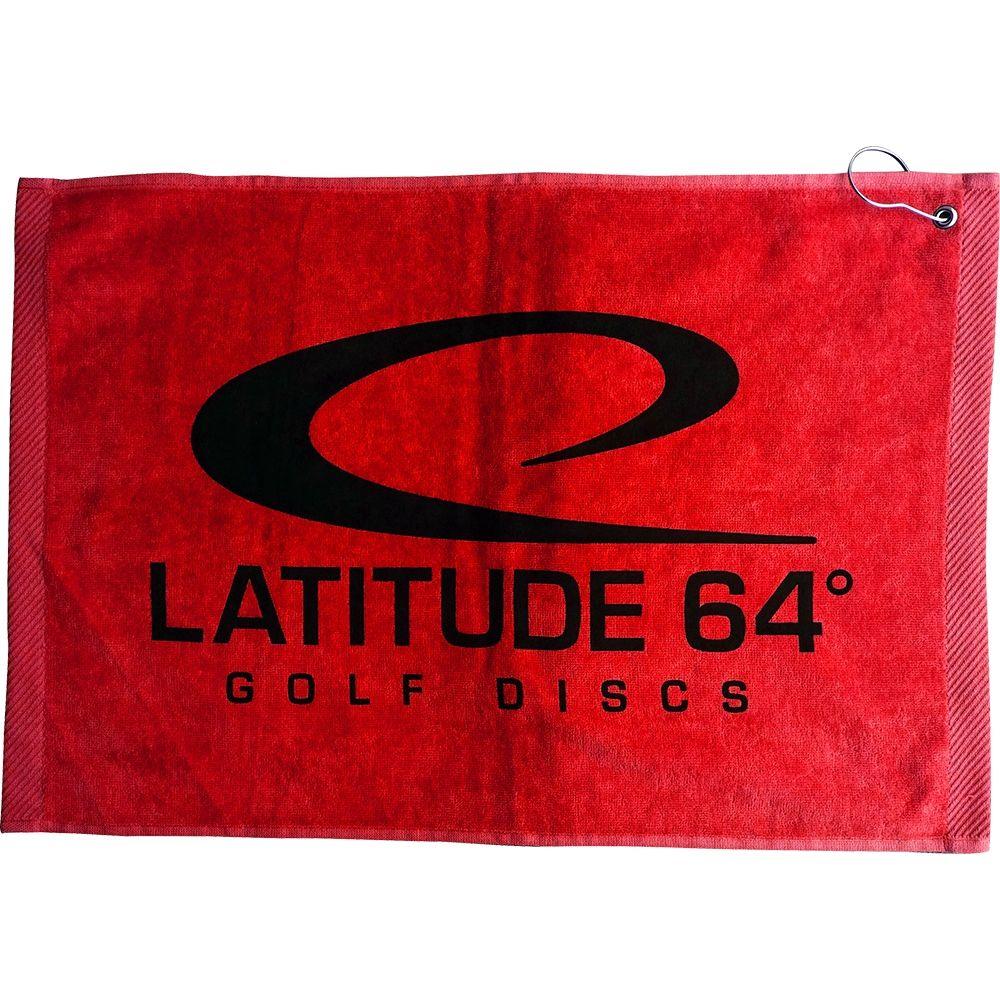 Latitude 64 - Serviette de discgolf en coton – Rouge de Latitude 64