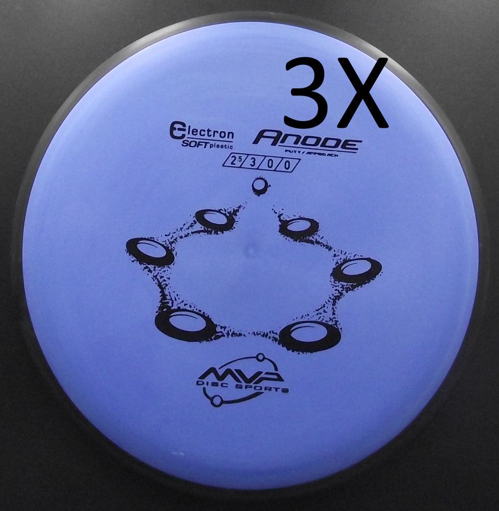 MVP Discs - TRIO - ANODE Electron Soft - S2.5 - Putter Discgolf - Bleu de MVP Discs
