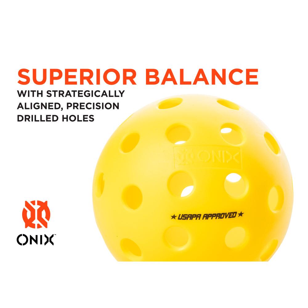 Onix Fuse - Balles de pickleball Extérieur - Lot de 10 balles de Onix