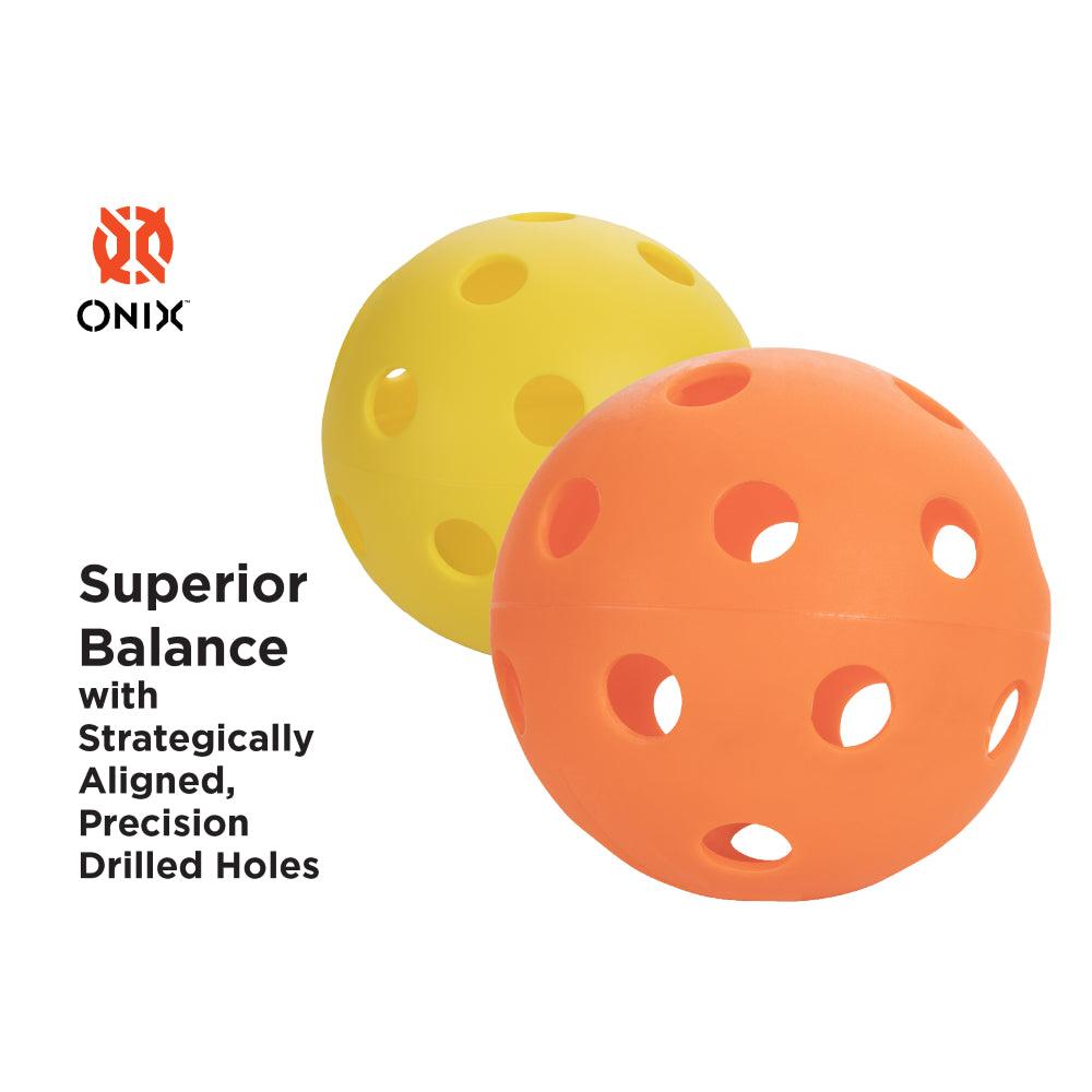 Onix Fuse - Balles de pickleball Intérieur - Lot de 10 balles de Onix