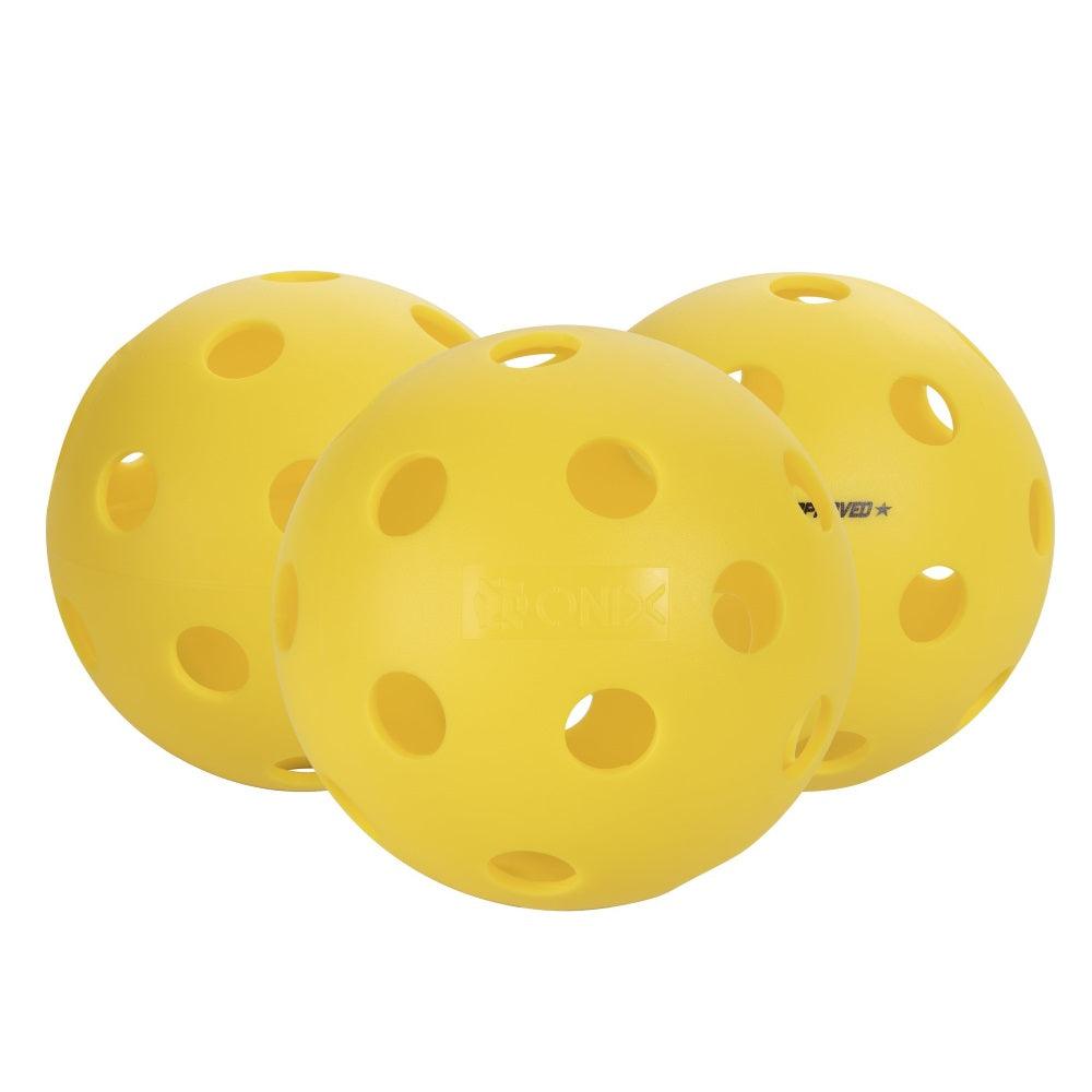 Onix Fuse - Balles de pickleball Intérieur - Lot de 3 balles de Onix