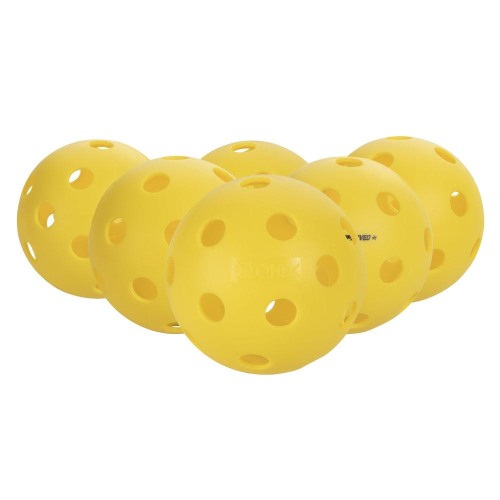 Onix Fuse - Balles de pickleball Intérieur - Lot de 6 balles de Onix