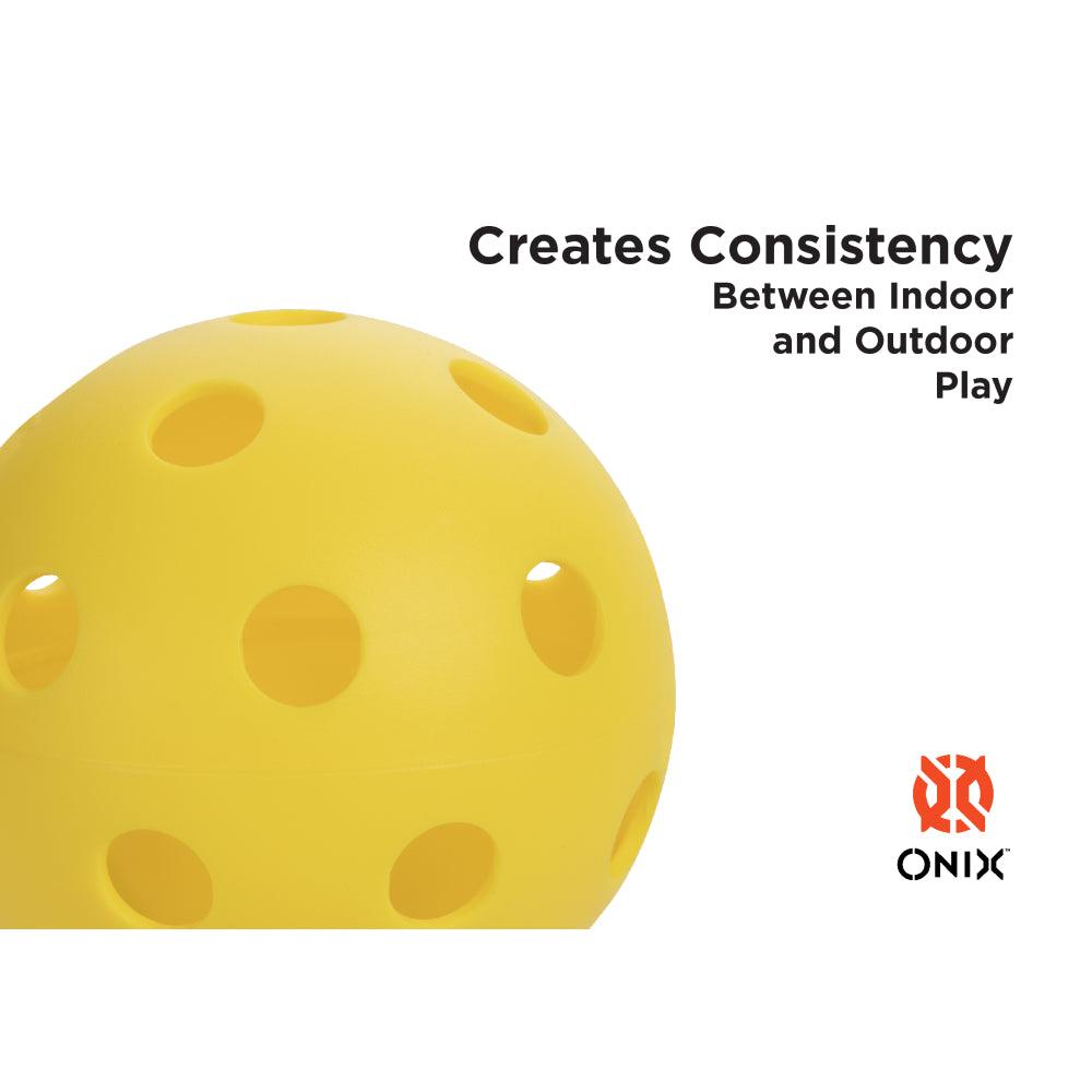 Onix Fuse - Balles de pickleball Intérieur - Lot de 6 balles de Onix