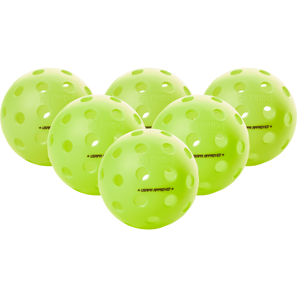 Onix Fuse G2 - Balles de pickleball Extérieur - Lot de 6 balles de Onix