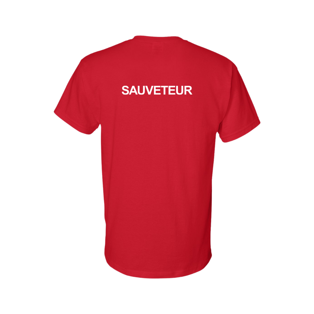 Sauveteur - Chandail Sauveteur à manches courtes - Rouge de SPORTSNATION.SHOP