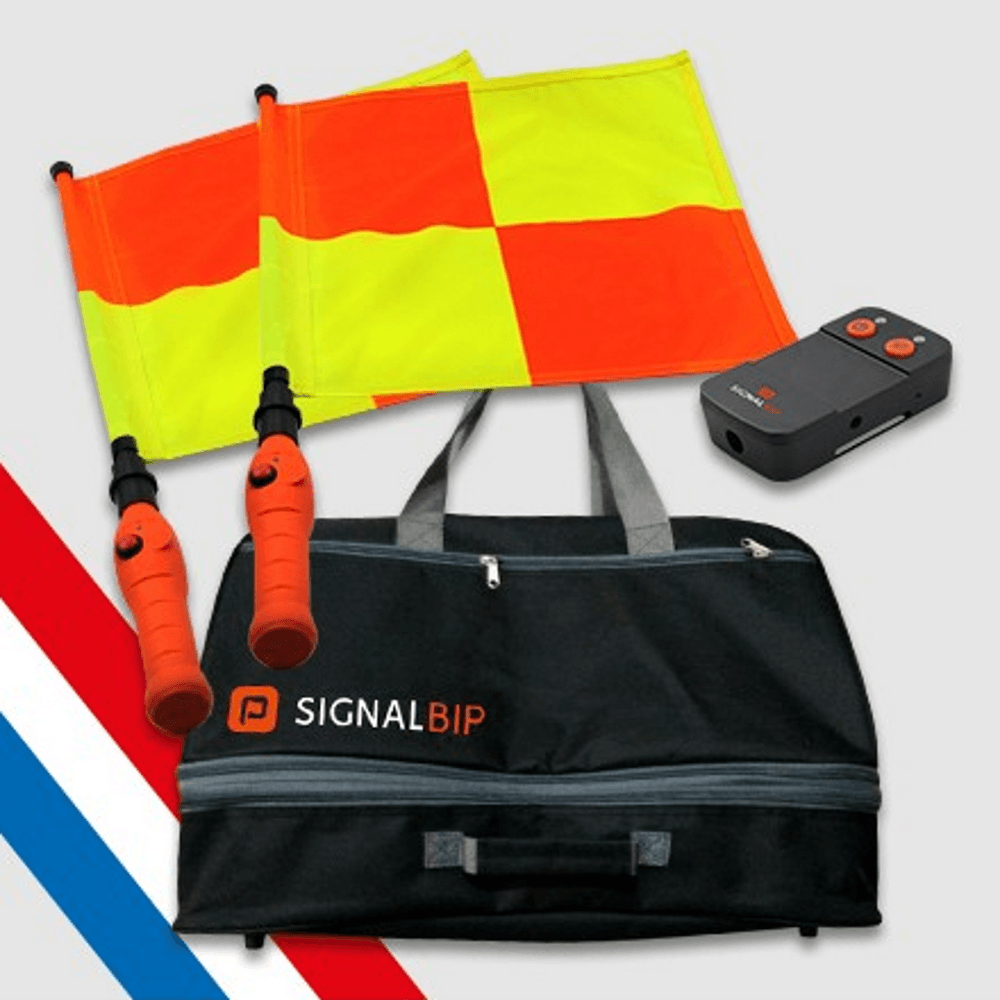 SignalBip - Paires de drapeaux électroniques rechargeables pour arbitre assistant de SignalBip