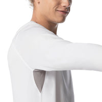 Speedo - BAYBREEZE Rashguard manches longues pour adultes - Blanc de Speedo