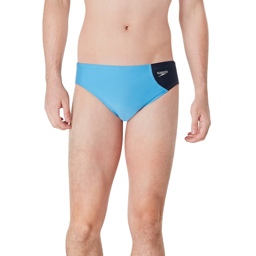 Speedo Brief ECO Endurance+ - Asymmetrical Colorblock One - Men's Training  Swimwear - Blue