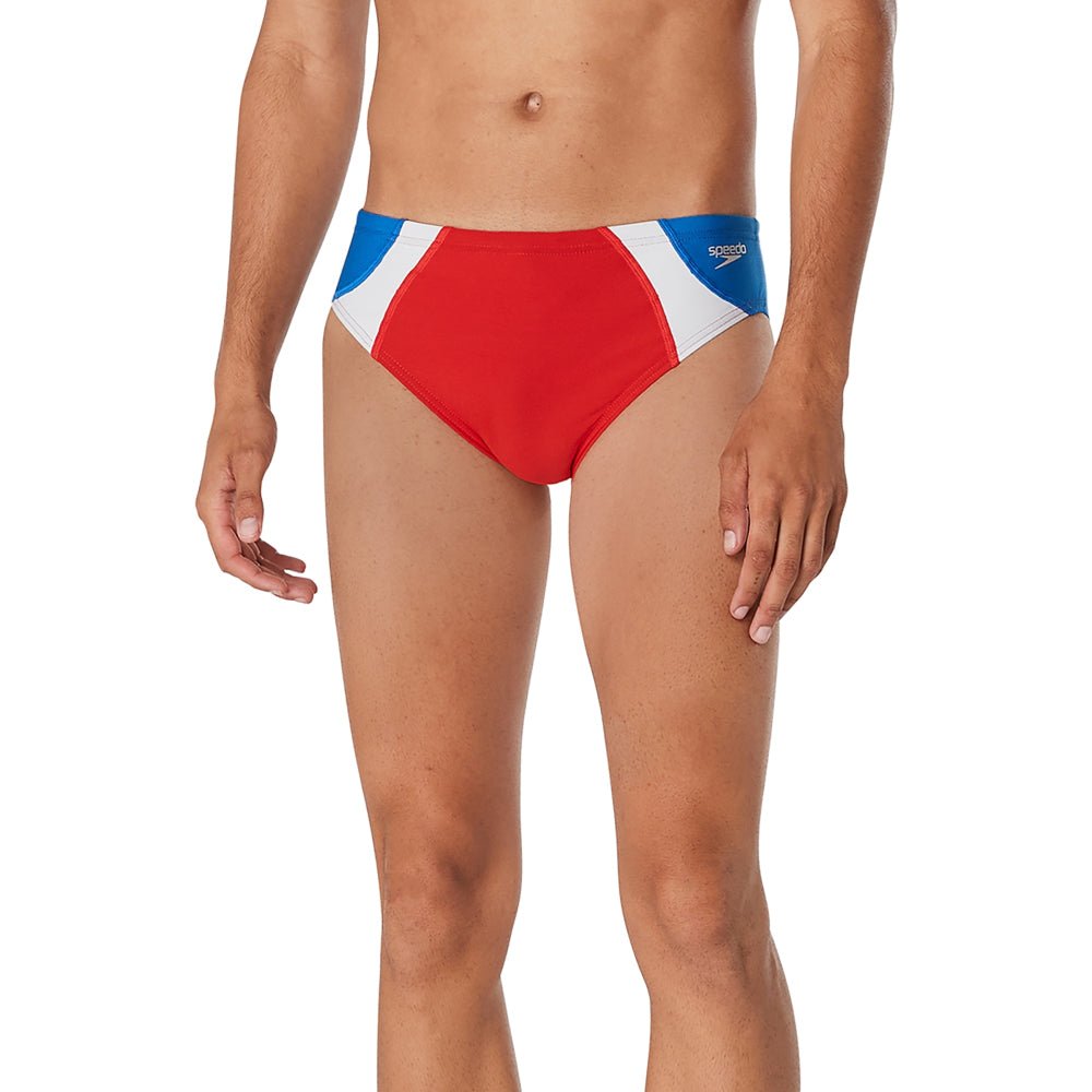 Speedo Brief ECO Endurance+ - Dual Colorblock One - Men's Training Swimwear  - Red