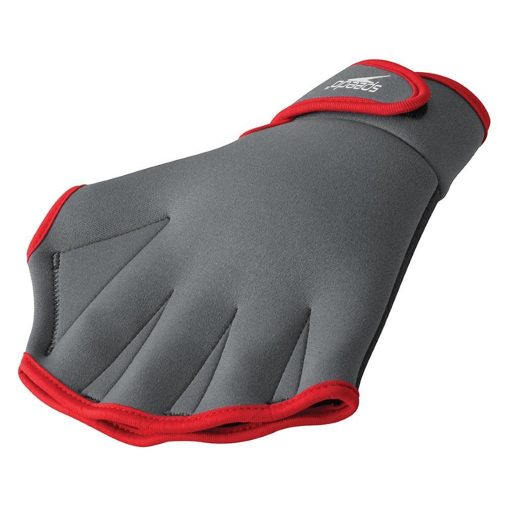 Speedo - Gants de fitness aquatique - Charbon/Rouge de Speedo