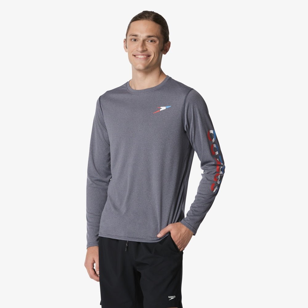 Speedo - Rashguard manches longues pour adultes - Gris de Speedo