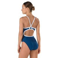 Speedo Solid FlyBack Endurance+ - Maillot d’entraînement pour femmes - Marine (412) de Speedo