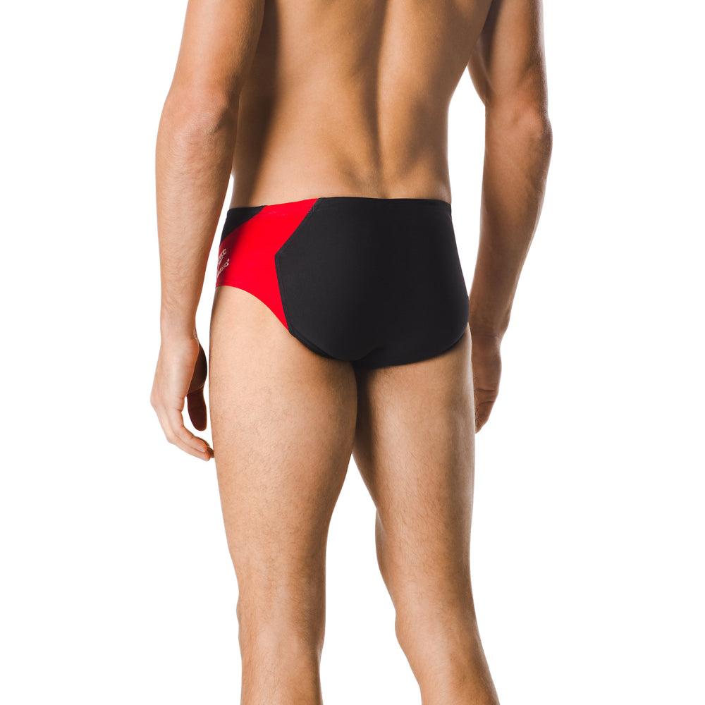 Speedo Spark Splice Brief - Maillot pour hommes - Noir/Rouge de Speedo