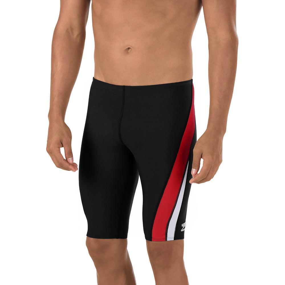 Speedo Splice Jammer Endurance+ - Maillot de bain pour hommes - Noir/Rouge de Speedo