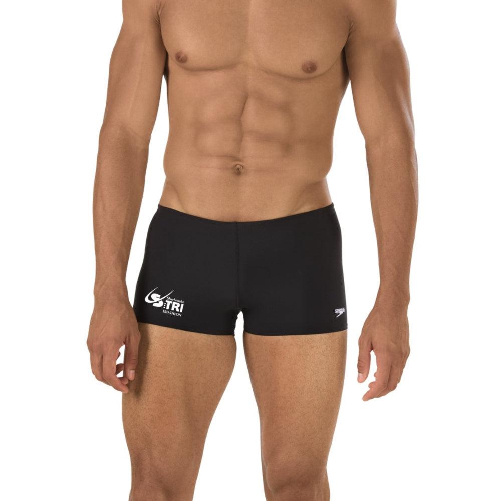 Speedo Squared Endurance+ - Maillot de bain pour hommes - Noir - Triathlon Sherbrooke de Natation Sherbrooke