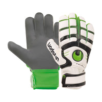 Uhlsport Cerberus Starter Graphit - Gants de gardien - Blanc/Noir/Vert de Uhlsport