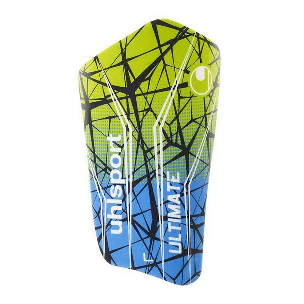 Uhlsport Ultimate - Protège-tibias de joueur de soccer - Bleu/Vert/Noir de Uhlsport