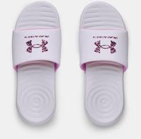 Under Armour - Sandales pour dames - Slide Blanc de Under Armour