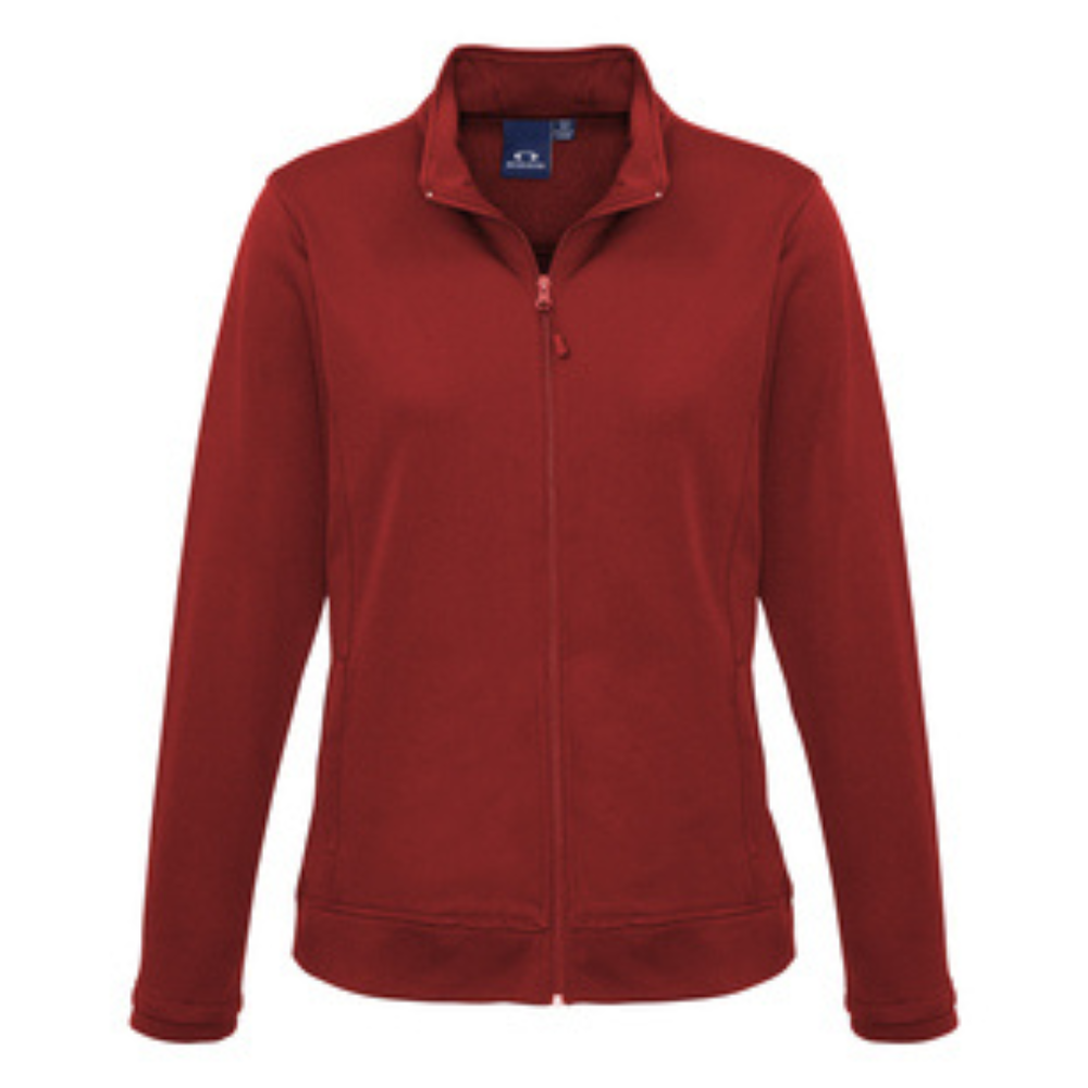 Veste sportive avec fermeture éclair - Coupe féminine - Rouge