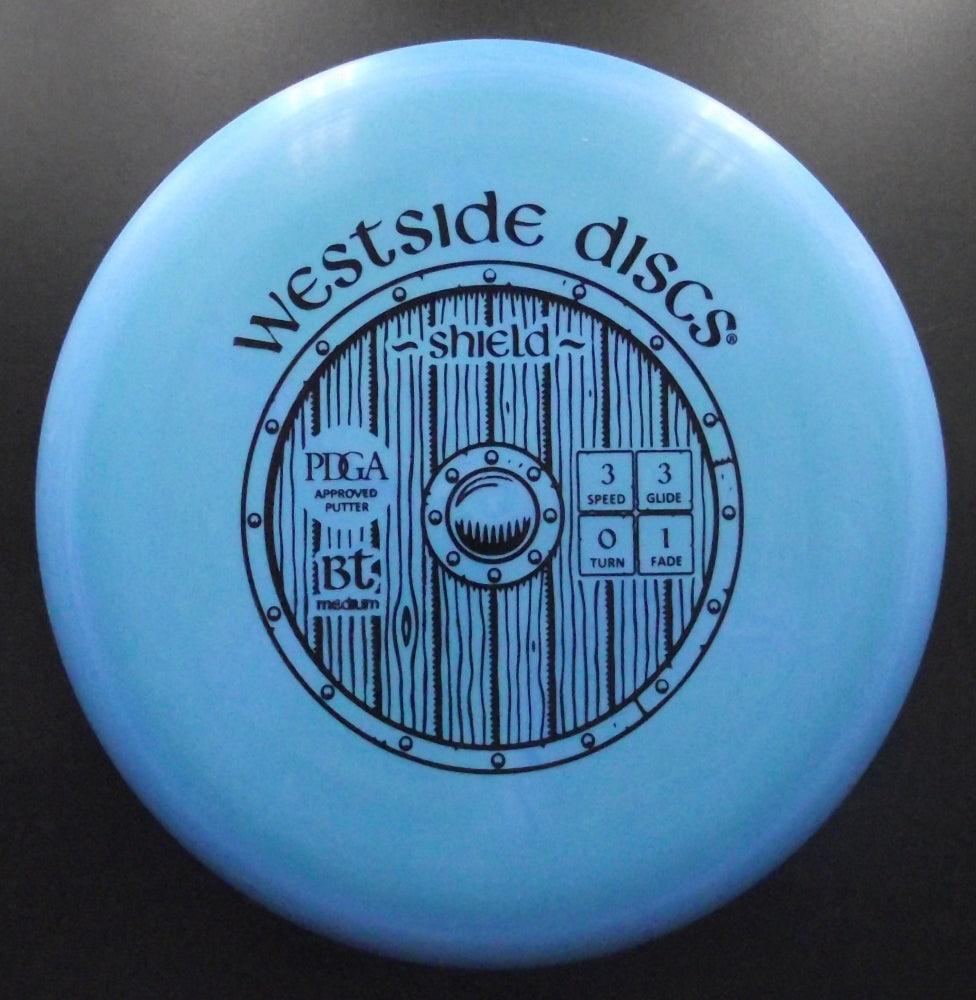 Westside Discs - SHIELD BT Medium - S3 - Putter Discgolf - Bleu de Westside Discs