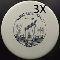 Westside Discs - TRIO - HARP BT Medium- S4 - Midrange Discgolf - Blanc de Westside Discs