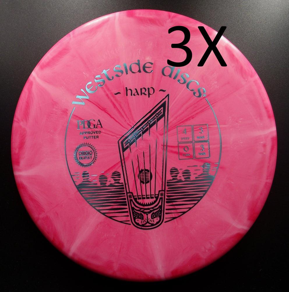 Westside Discs - TRIO - HARP Origio - S4 - Midrange Discgolf - Rose de Westside Discs