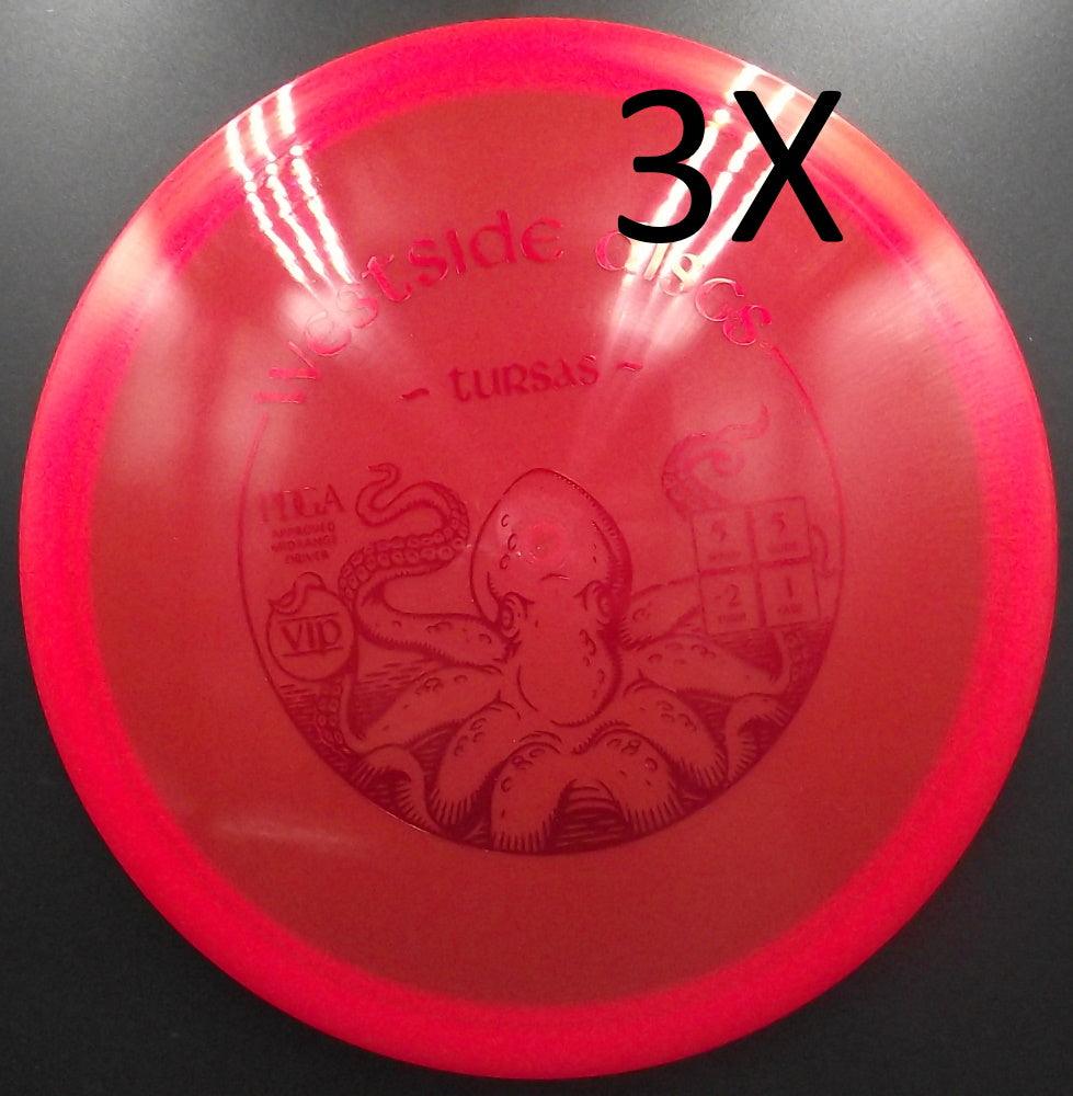 Westside Discs - TRIO - TURSAS Vip - S5 - Midrange Discgolf - Rouge de Westside Discs