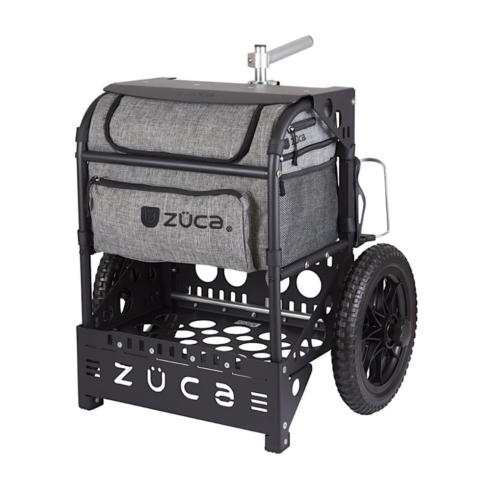 ZÜCA TRANSIT CART - Chariot de disc golf sur roues – Gris / Noir de ZUCA